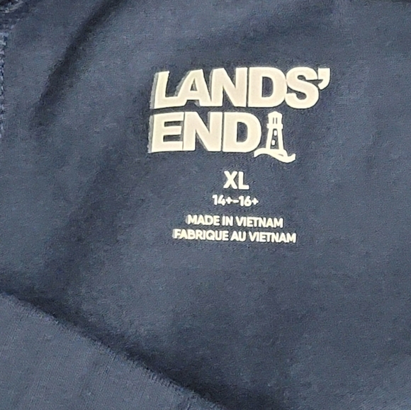 Lands' End Tough Cotton Ankle Legging Deep Sea Navy Girls Plus Size XL (… - Picture 5 of 10